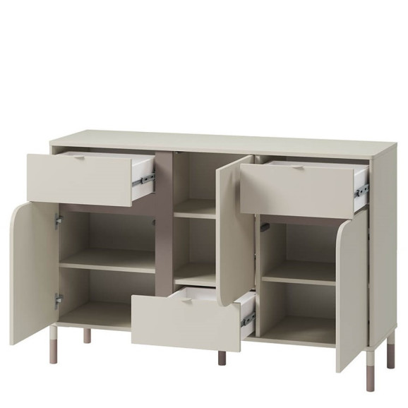 Commode HARMONY pour ado couleur Cachemire/Truffe