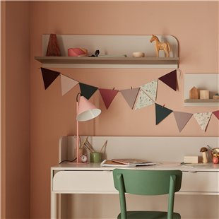 HARMONY - Étagère murale largeur 101 cm couleur cachemire / gris truffe