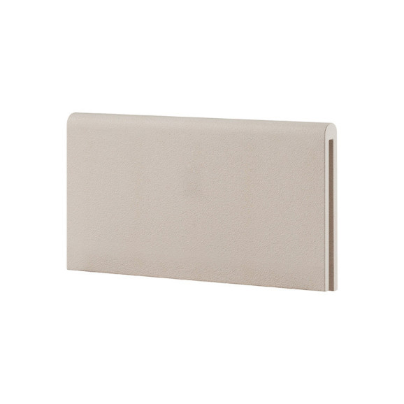 Lit LENNY 90x200 cm - Beige et Truffe, Élégance et Confort