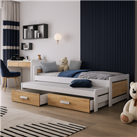 Lit TIESTO 2 places avec tiroirs