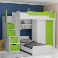 DORIAN - lit - armoire - Vert