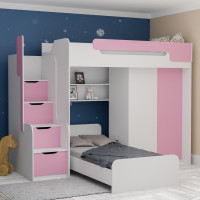  DORIAN - lit - armoire - Rose