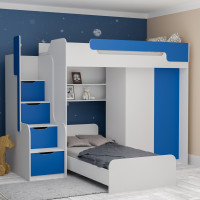  DORIAN - lit - armoire - Bleu