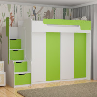 DORIAN - 2 armoires - Vert