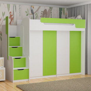 DORIAN - 2 armoires - Vert