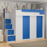  DORIAN - 2 armoires - Bleu