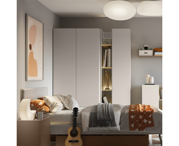 armoire 2 portes avec tiroirs de rangement
