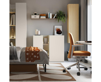 commode avec 2 portes et l'éclairage inclus