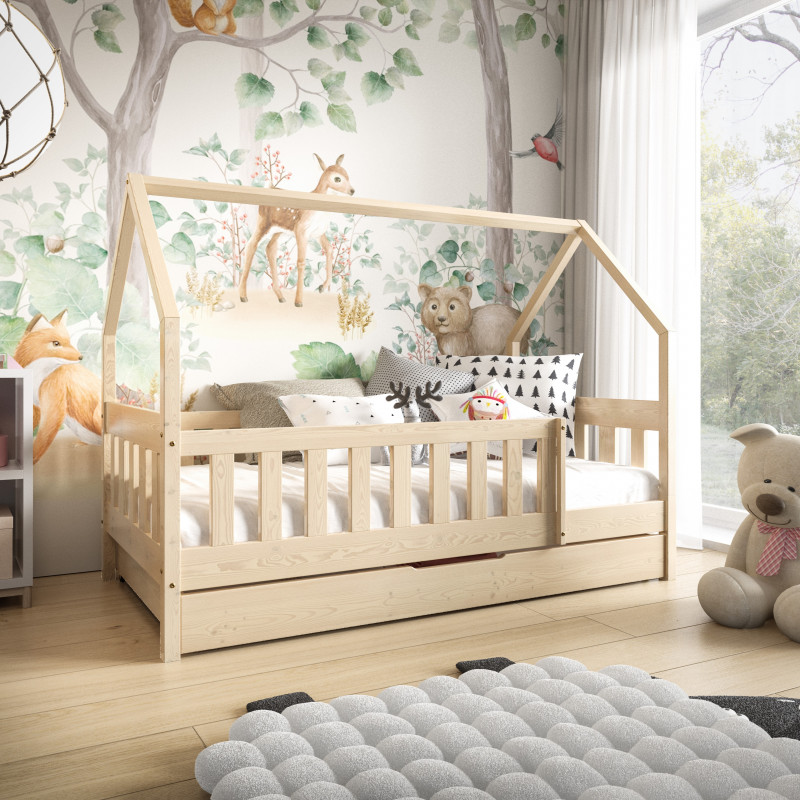 Lit Cabane avec tiroir