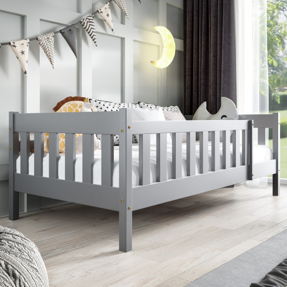 Lit pour enfant en gris