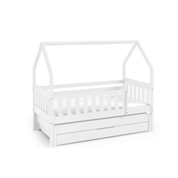 LIT CABANE POUR CHAMBRE ENFANT avec tiroir blanc