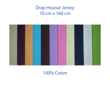 Drap Housse 160 cm x 70 cm pour Lit Junior - Disponible en 11 couleurs