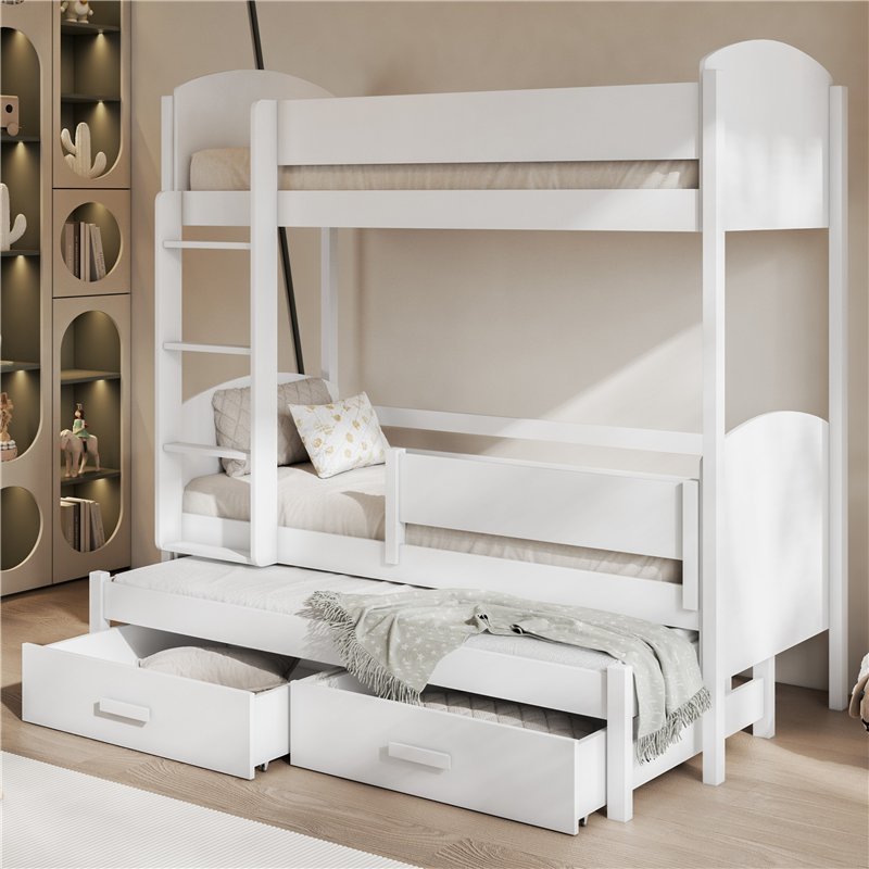 Lit LOGAN couleur blanc