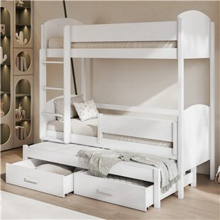 Lit LOGAN couleur blanc