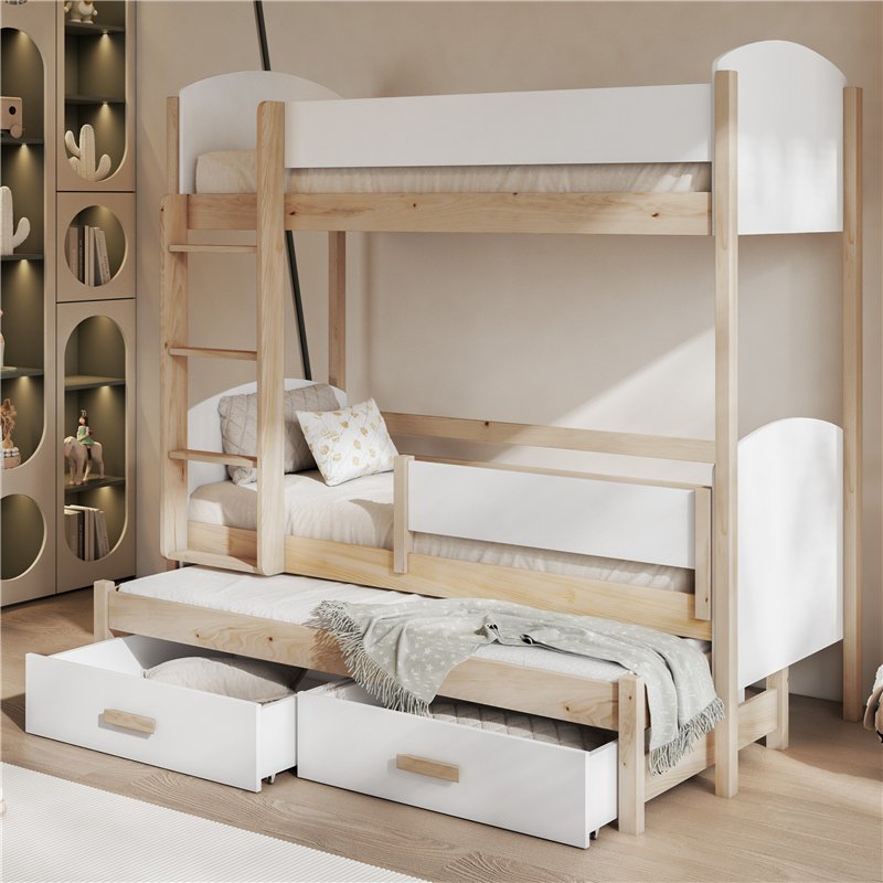 Lit LOGAN couleur pin