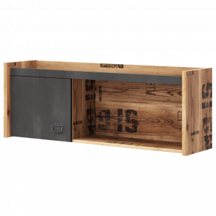 FARGO - Étagère murale avec porte largueur 110 cm