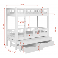 Lit EVAN dimensions 180 x 80