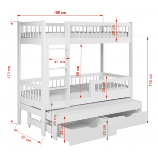 Lit EVAN dimensions 180 x 80