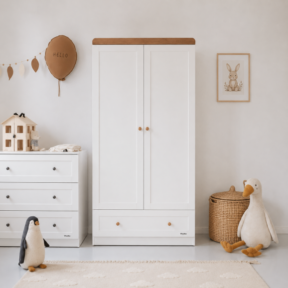 Armoire CLASSIC Vintage 2 portes et tiroir
