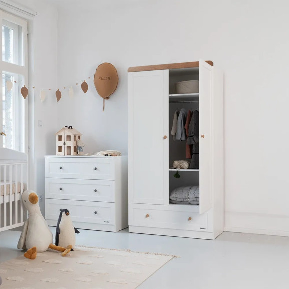 Armoire CLASSIC Vintage 2 portes et tiroir