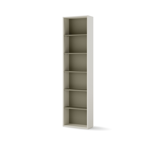 Bibliothèque champagne/eucalyptus pour la chambre ado