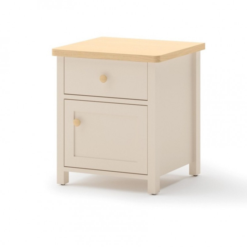 Chevet STORY 2 beige et chêne vinzenza pour chambre adolescent