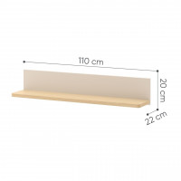 Etagère murale beige STORY 2