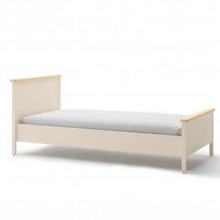 STORY 2 - Lit 200x120 cm beige et chêne vincenza pour chambre adolescent