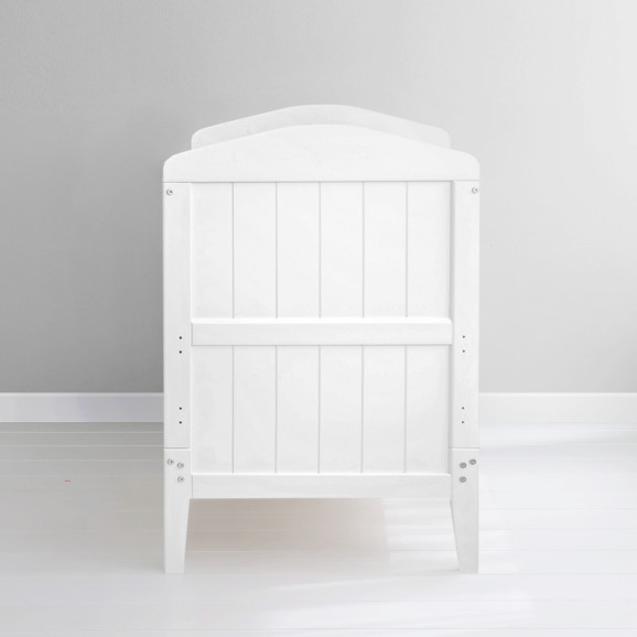 Lit bébé évolutif 70x140 cm blanc en pin massif – Hampton