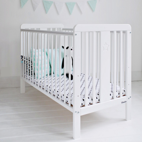Star - Lit bébé blanc 60x120 cm