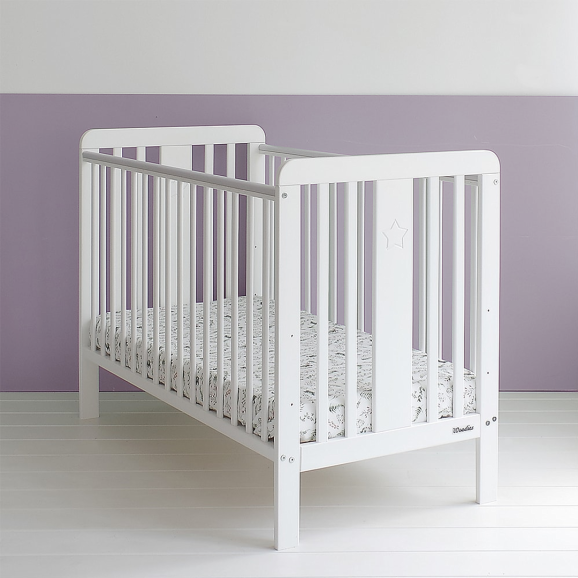 Star - Lit bébé blanc 60x120 cm