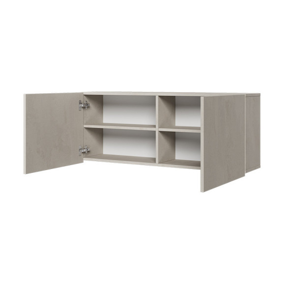 Armoire 2 portes grise TEEN FLEX pour chambre ado moderne