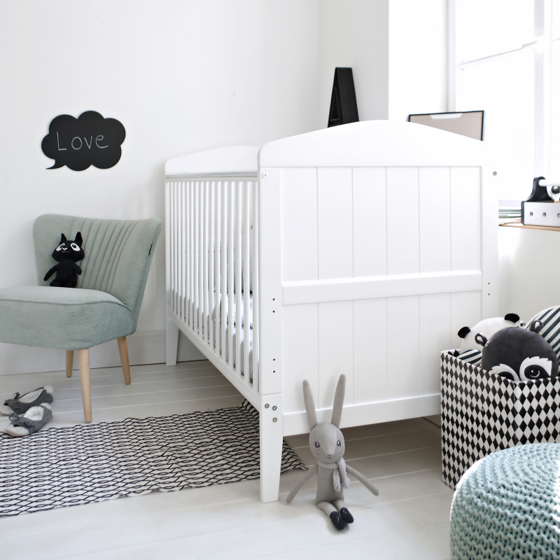 Hampton Cot Bed 70×140 blanc