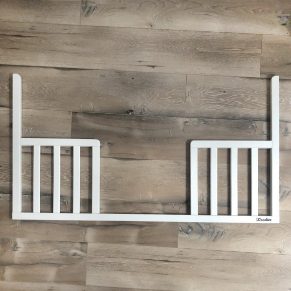 Barriere ouverte blanche pour lit bébé 60x120cm