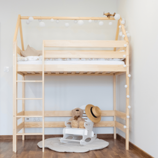 DOMEK Mezzanine - Lit Mezzanine en bois