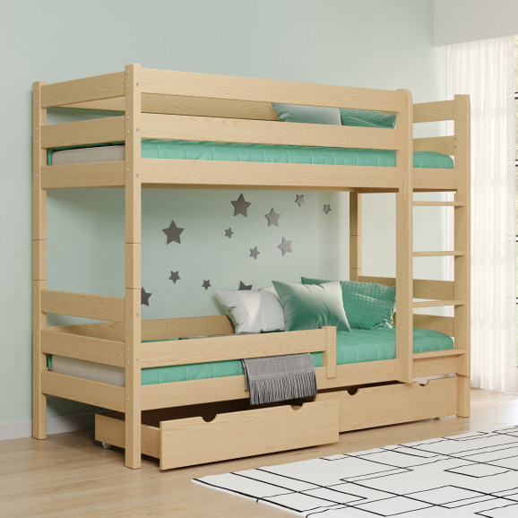 Lit superposé GAGA 2 pour enfants - 6 tailles, 3 couleurs