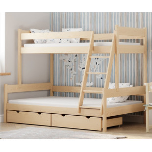 FANNY - Lit superposé 3 places  90/120 x 190 ou 200cm