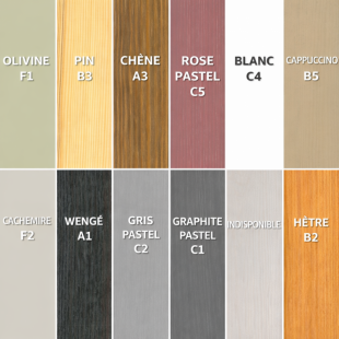 Damier de couleurs de pin