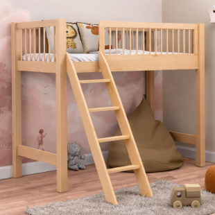 EVI - LIT MEZZANINE en bois massif