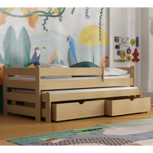 ALEXIA - Lit gigogne avec tiroirs