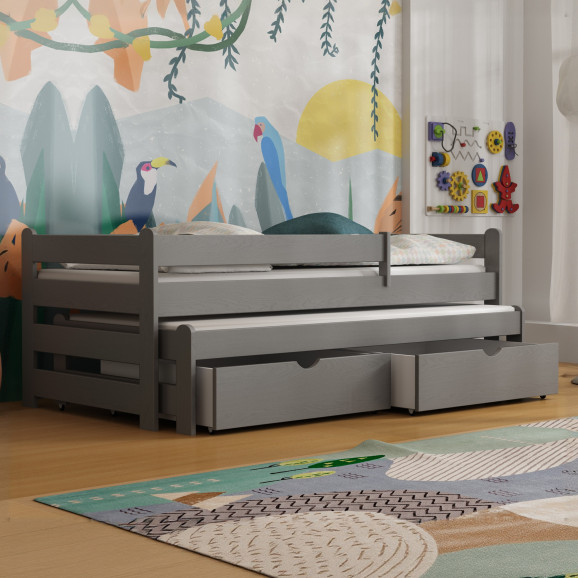 ALEXIA - Lit gigogne deux couchages