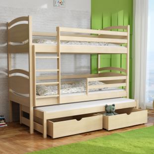 EMMA - Lit superposé trois couchages