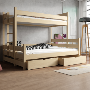 ALBERTO - Lit superposé trois couchages