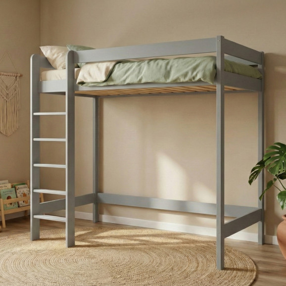 Lit mezzanine ALIX en bois – hauteur 180 cm