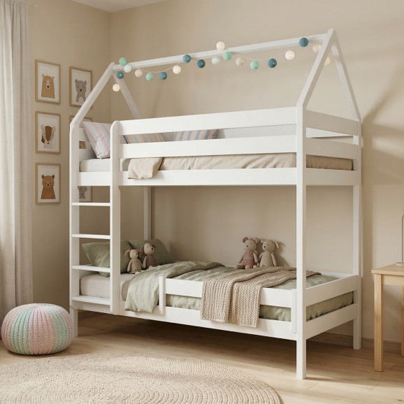 Lit superposé Cabane Domek, personnalisable | Petitechambre.fr