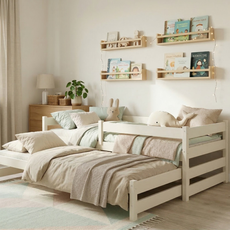 Paul duo lit gigogne en blanc