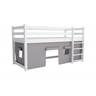 JACK - lit mezzanine avec rideau