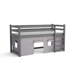 JACK - lit mezzanine avec rideau