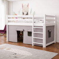 JACK - lit mezzanine avec rideau