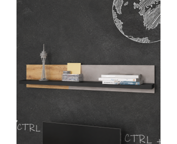 Étagère murale Qubic 115 cm pour chambre ado moderne